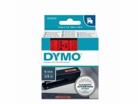 Tape DYMO D1 9mm svart p rd