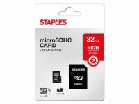Minneskort STAPLES MicroSDHC/XC 32GB