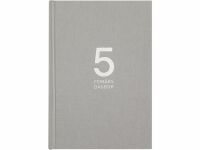 5-årsdagbok linne grå - 1057