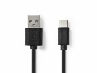 Kabel NEDIS USB-A-USB-C 1m svart