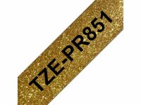 Tape BROTHER TZEPR851 24mm svart p guld