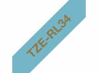 Tape BROTHER TZERL34 12mm guld p l-bl