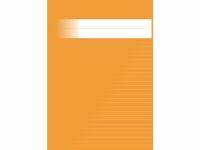 Skrivhfte A4 linjerat 8,5mm orange