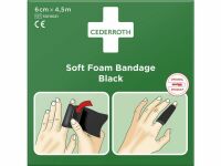 Plster CEDERROTH SoftFoam svart6cmx4,5m