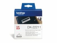 Etikett BROTHER DK22211 29mmx15,24m vit