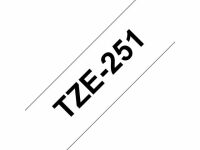 Tape BROTHER TZE251 24mm svart p vit