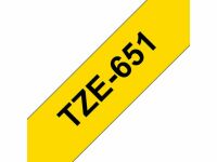 Tape BROTHER TZE651 24mm svart p gul